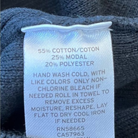 Leith Beautiful Knit Sweater Faux Wrap. Black Size M - Picture 6 of 6